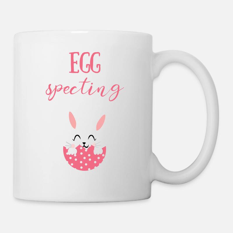 Ostern - Osterhase - Osterei - Süß - Comic - Tasse - Weiß
