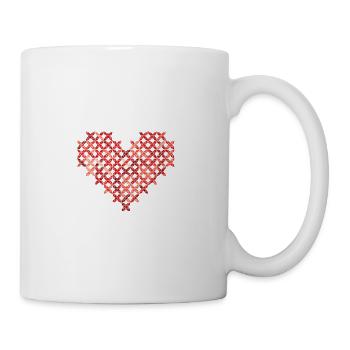 Faire tricoter à nouveau une grande chemise - Mug blanc - blanc - Droite