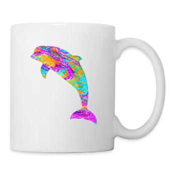 Dolphin gift aquatic mammal fish - Mug - white - Right