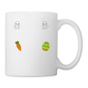 J'enseigne les lapins les plus mignons dans le patch de Pâques - Mug blanc - blanc - Droite