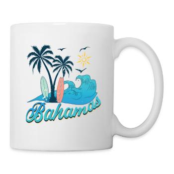 Bahamas Urlaub Sonne Strand - Tasse - Weiß - Rechts