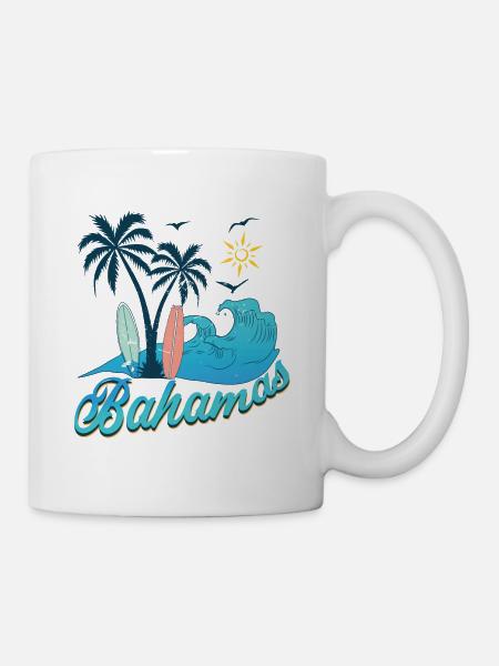 Bahamas vacances plage soleil - Mug blanc - blanc