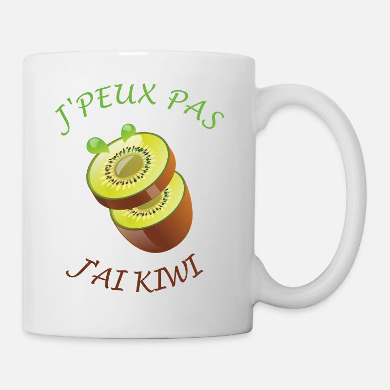 J'peux pas j'ai Kiwi - Mug blanc - blanc