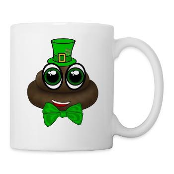 Emoji pour le jour de la Saint Patrick - Mug blanc - blanc - Droite