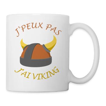 J'peux pas j'ai viking - Mug blanc - blanc - Droite