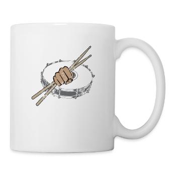 Baguettes et tambour Drummer Drumer - Mug blanc - blanc - Droite