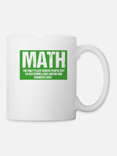 Funny Math - Cadeau - Chemise - Mug blanc - blanc