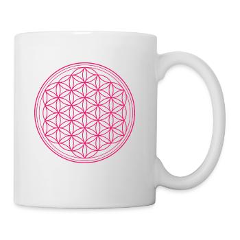 Flower of life pink - Mug - white - Right