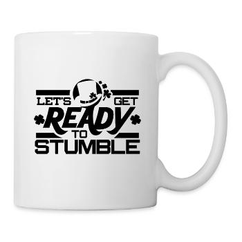 Préparons-nous à tomber par hasard - noir - Mug blanc - blanc - Droite