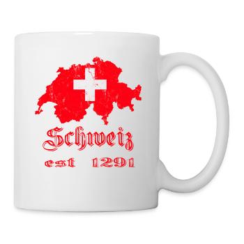 Switzerland 1291 Soccer Nation Cross Gift - Mug - white - Right