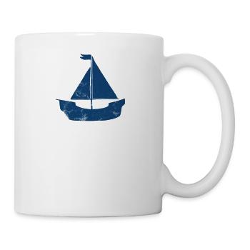 Segeln - Segel - T-Shirt - Segelboot - Segel - Tasse - Weiß - Rechts