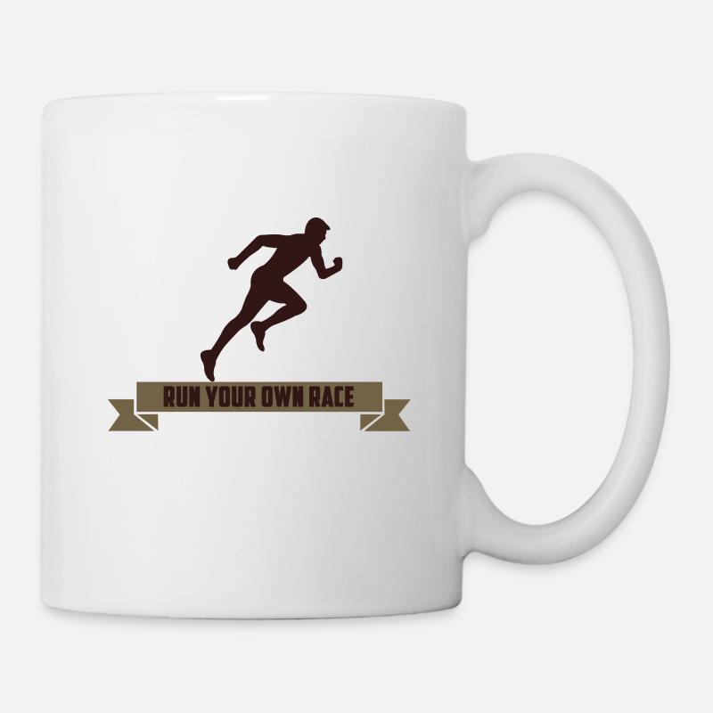 RUN YOUR OWN RACE - Mug - white