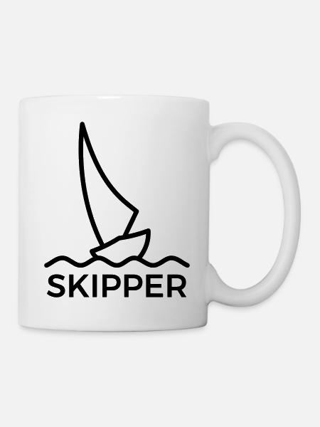 Skipper / segeln - Tasse - Weiß