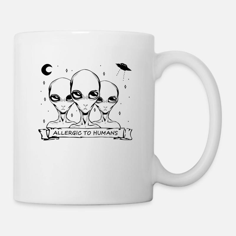 Allergisch auf Menschen - Misanthrop - Tasse - Weiß