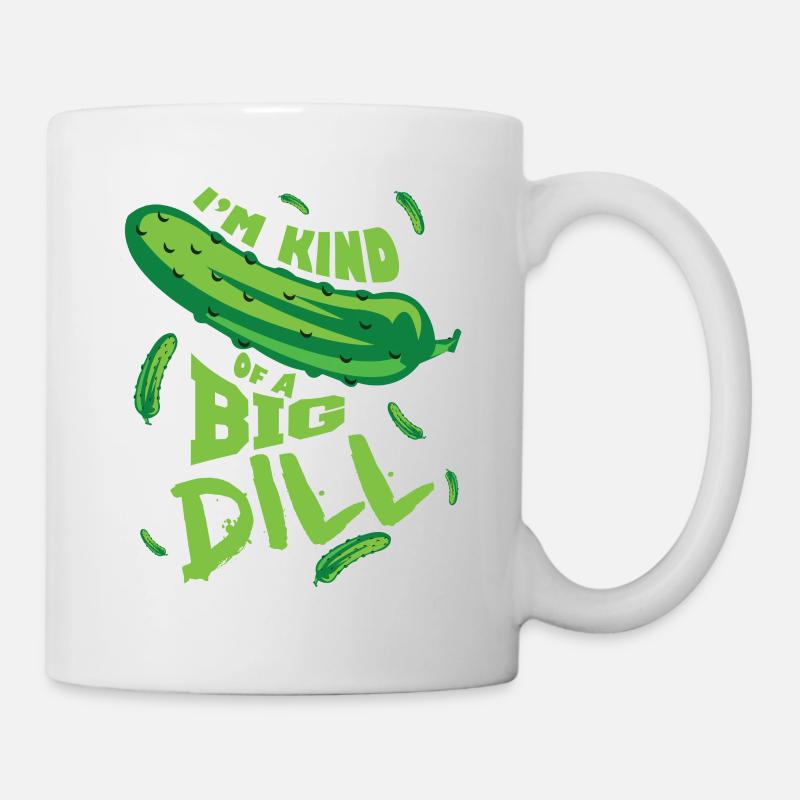 Lustige Gurke - Tasse - Weiß
