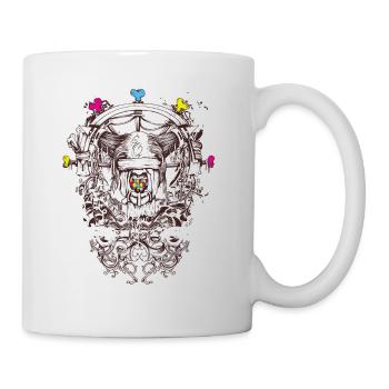 Abstract art - mythical creature - Mug - white - Right