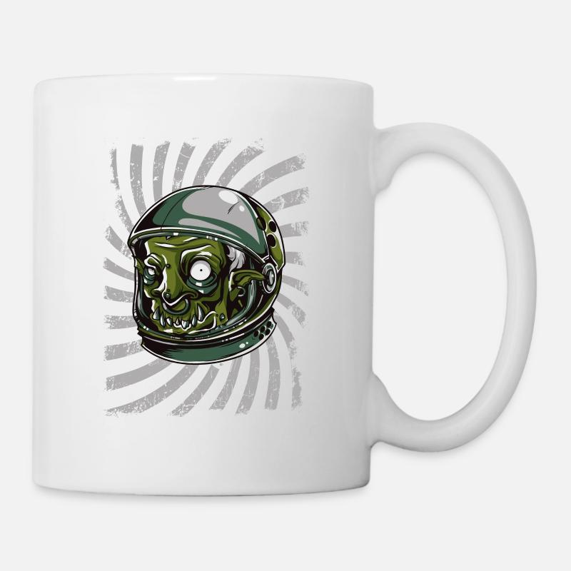 Astronauten Alien - Tasse - Weiß