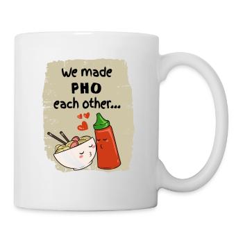Soupe pho vietnamienne Nouilles instantanées Noods Love - Mug blanc - blanc - Droite