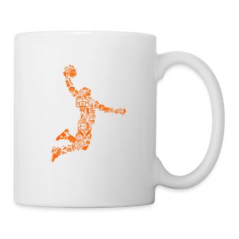 Joueur de basket-ball - Mug blanc - blanc - Droite