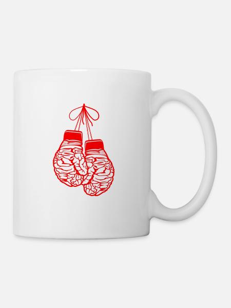 Brain Gloves - Tasse - Weiß
