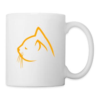 Chats Catstyle visage de chat - Mug blanc - blanc - Droite