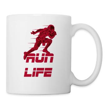 American Football Touchdown Geschenk Geburtstag - Tasse - Weiß - Rechts