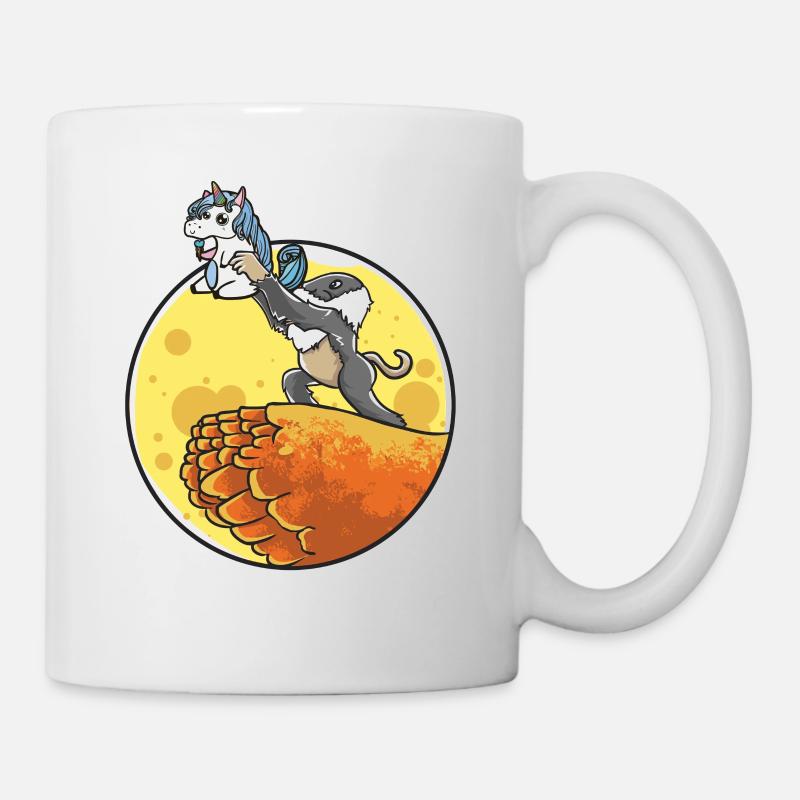 Einhorn lustig witzig Geschenk Geburtstag süß - Tasse - Weiß