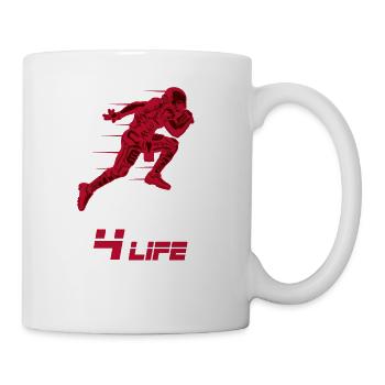 American Football Touchdown Geschenk Geburtstag - Tasse - Weiß - Rechts