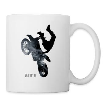 bike Jump Motorcycle Stunt Motocross Sport Biker lol - Mug - white - Right