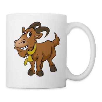 chèvre de chèvre - Mug blanc - blanc - Droite