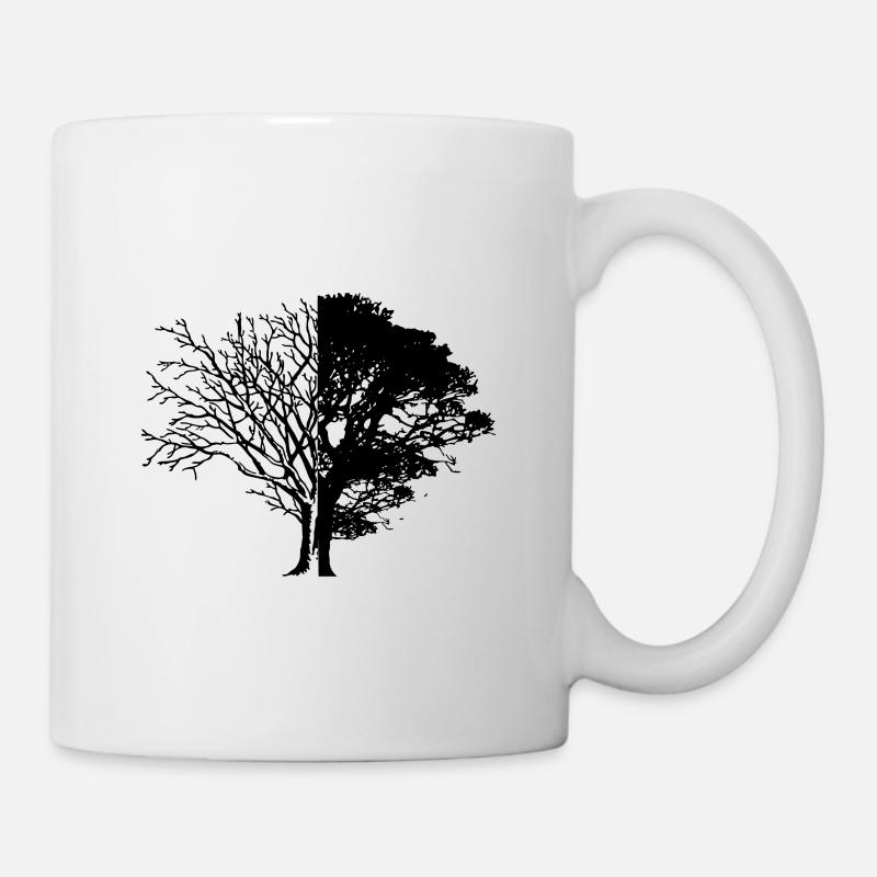 Life And Death Tree - Tasse - Weiß