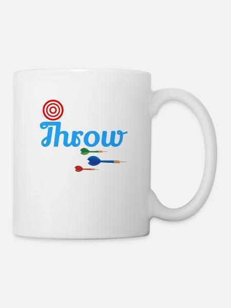 Dart Geschenk Männer Frauen Design - Tasse - Weiß