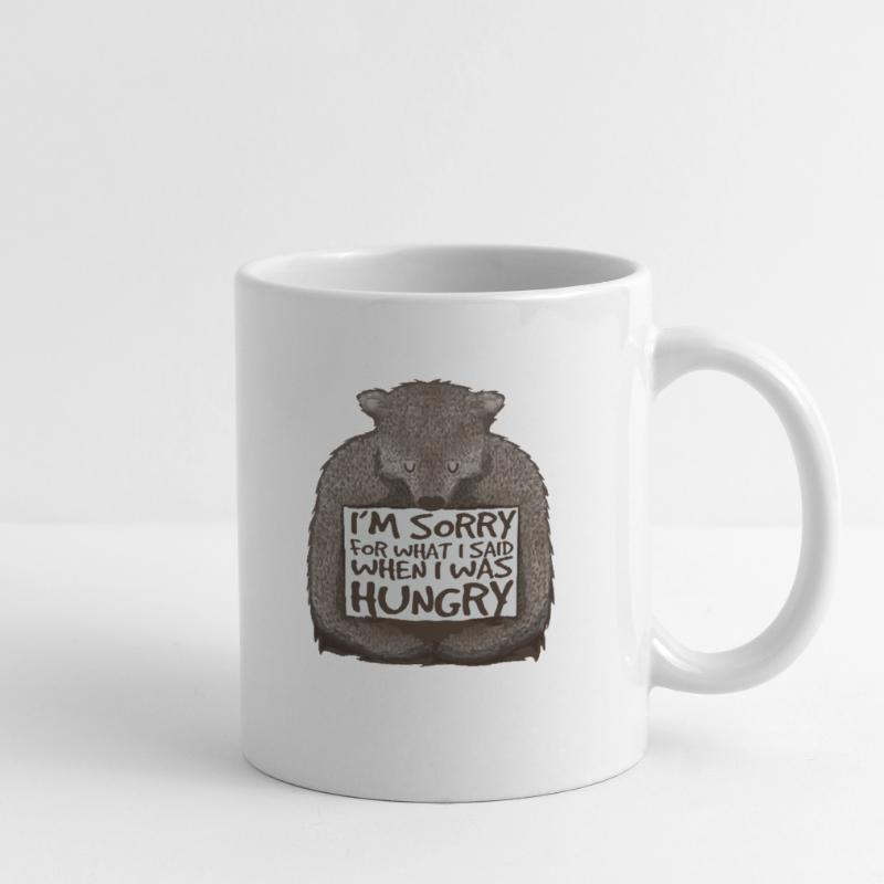 Désolé, j’avais faim. Mug blanc