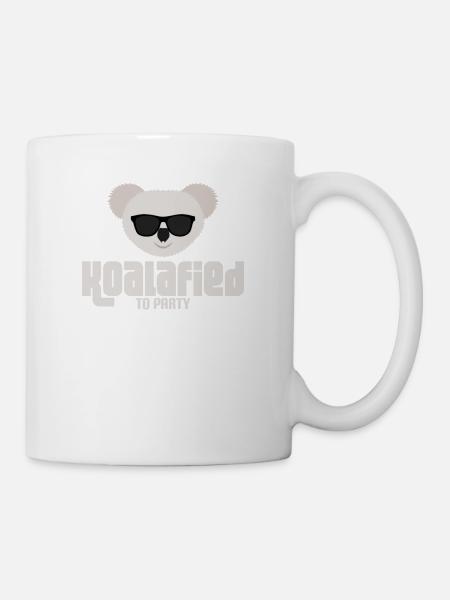 KOALABÄR - PARTY - COOL - SONNENBRILLE - JGA - Tasse - Weiß