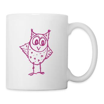 Owl Trudi magenta - Mug - white - Right