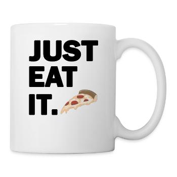 Just Eat Il Pizza Restauration rapide dictons fraîches cadeau - Mug blanc - blanc - Droite