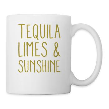 Tequila Limes & Sunshine Funny Cinco De Mayo - Mug - white - Right