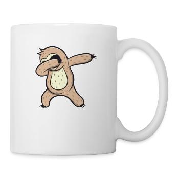 Dabbing paresseux Dab Dance Dance HipHop cadeau - Mug blanc - blanc - Droite