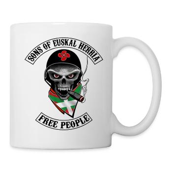 basques bikers design - Tasse - Weiß - Rechts