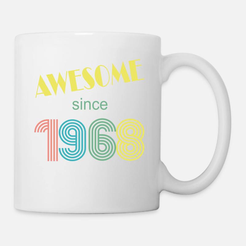 awesome since 1968 retro vintage - Tasse - Weiß