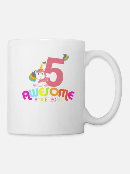 Super seit 2013 Einhorn Geburtstagsgeschenk - Tasse - Weiß