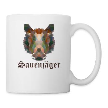 Hunter sow hunter boar sow T-shirt - Mug - white - Right