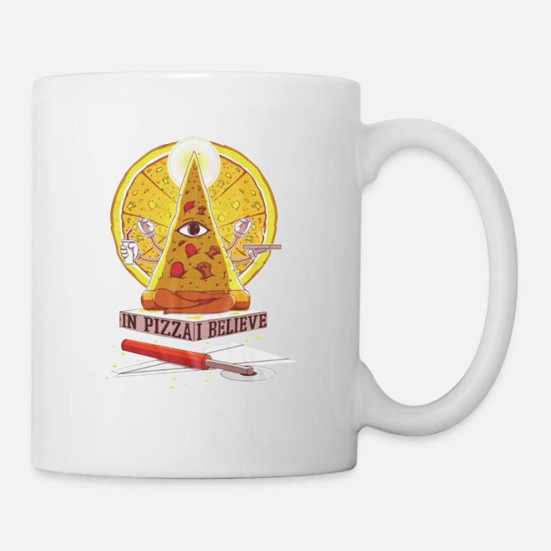 Believe in Pizza - Tasse - Weiß