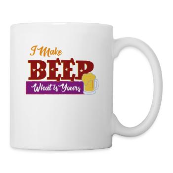 Je fais de la bière - Mug blanc - blanc - Droite