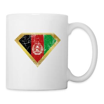 Superhero held herkunft flagge Afghanistan png - Tasse - Weiß - Rechts