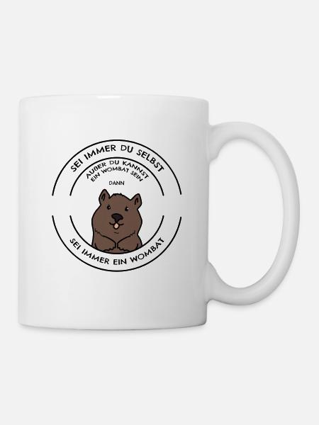 Wombat - Tasse - Weiß