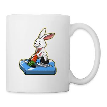 Ich liebe Hockey Eishockey Frohe Ostern Geschenk - Tasse - Weiß - Rechts