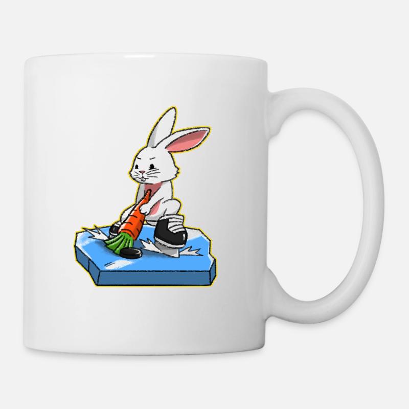 J'adore Hockey Joyeuses Pâques cadeau - Mug blanc - blanc