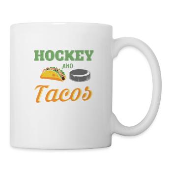 Eishockey und Tacos - Tasse - Weiß - Rechts