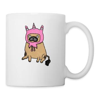 Pugicorn Pug Pugs Unicorn Unicorns Dog Dogs - Mug - white - Right